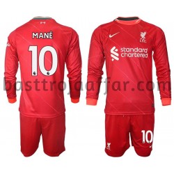 Liverpool Mane 10 Barn Hemma Fotbollströja 2021-2022 Långärmad Liverpool Mane 10 Barn Hemma Fotbollströja 2021-2022 Långärmad