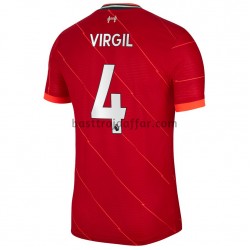 Liverpool Virgil Van Dijk 4 Hemma Fotbollströja 2021-2022 Kortärmad