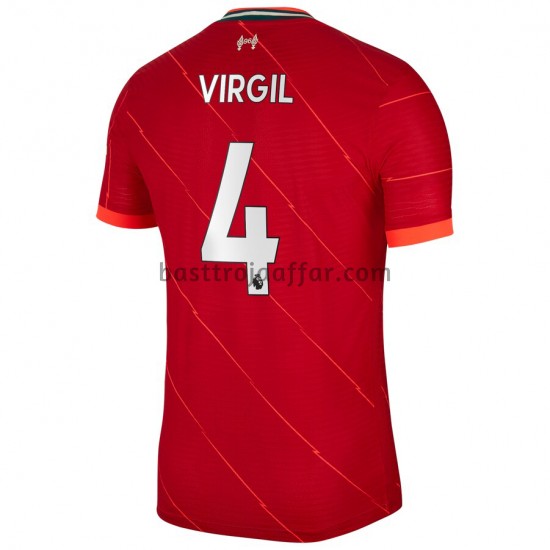 Liverpool Virgil Van Dijk 4 Hemma Fotbollströja 2021-2022 Kortärmad