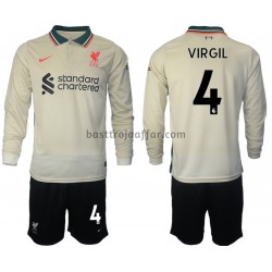 Liverpool Virgil van Dijk 4 Barn Borta Fotbollströja 2021-2022 Långärmad Liverpool Virgil van Dijk 4 Barn Borta Fotbollströja 2021-2022 Långärmad