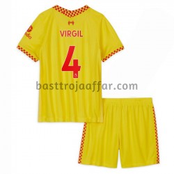 Liverpool Virgil van Dijk 4 Barn Tredje Fotbollströja 2021-2022 Kortärmad