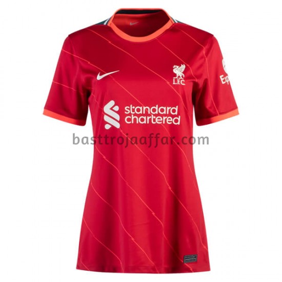 Liverpool Dam Hemma Fotbollströja 2021-2022 Kortärmad