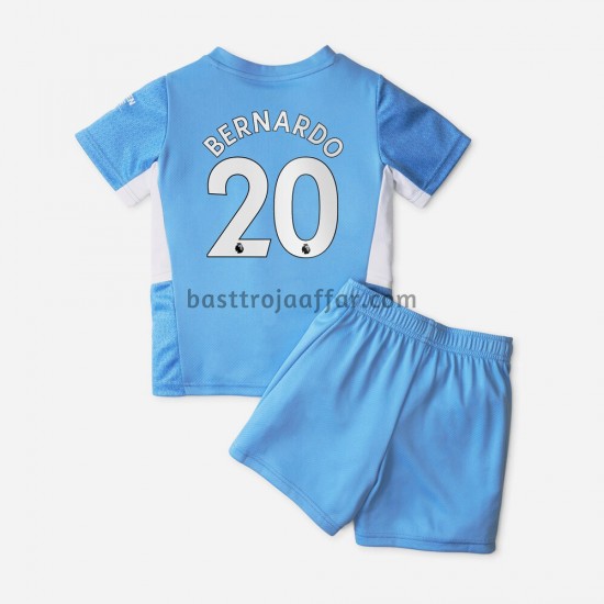 Manchester City Bernardo Silva 20 Barn Hemma Fotbollströja 2021-2022 Kortärmad