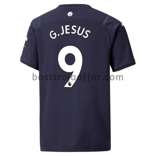 Manchester City Gabriel Jesus 9 Fjärde Fotbollströja 2021-2022 Kortärmad