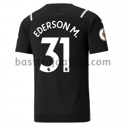 Manchester City Målvakt Ederson 31 Hemma Fotbollströja 2021-2022 Kortärmad Manchester City Målvakt Ederson 31 Hemma Fotbollströja 2021-2022 Kortärmad