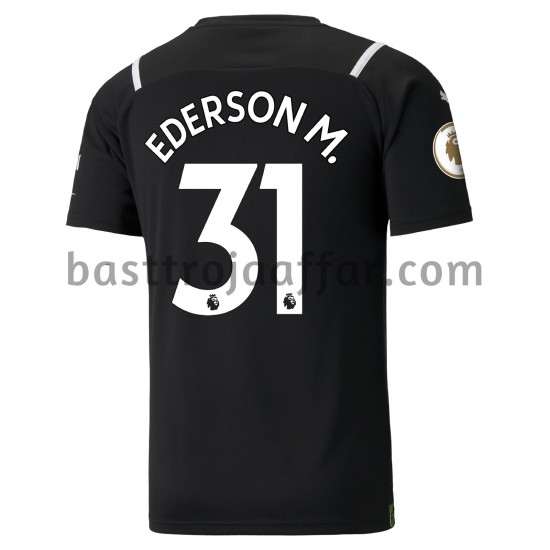Manchester City Målvakt Ederson 31 Hemma Fotbollströja 2021-2022 Kortärmad