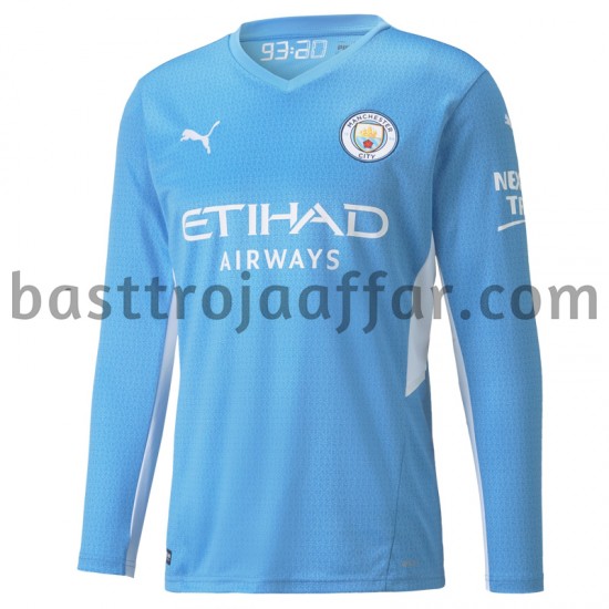 Manchester City Hemma Fotbollströja 2021-2022 Långärmad