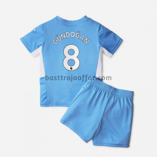 Manchester City Ilkay Gündogan 8 Barn Hemma Fotbollströja 2021-2022 Kortärmad