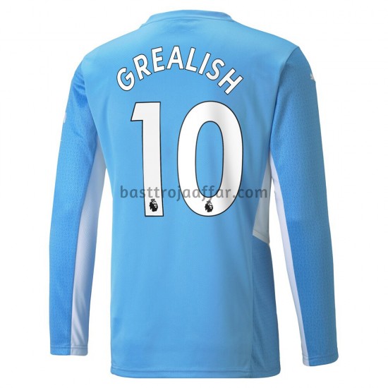 Manchester City Jack Grealish 10 Hemma Fotbollströja 2021-2022 Långärmad