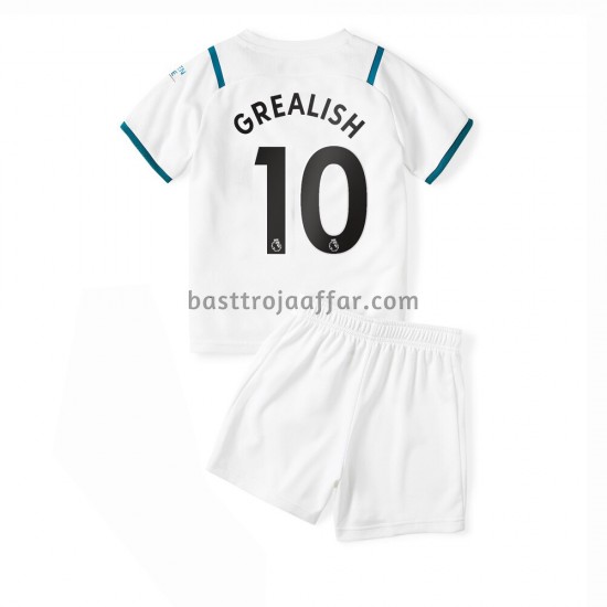 Manchester City Jack Grealish 10 Barn Borta Fotbollströja 2021-2022 Kortärmad