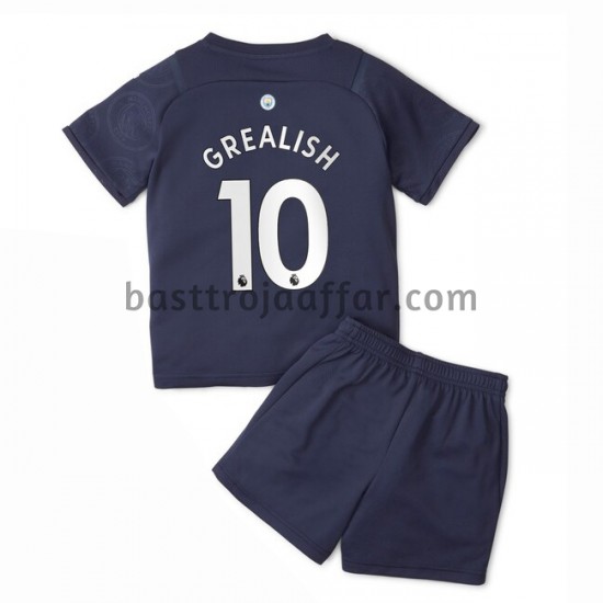 Manchester City Jack Grealish 10 Barn Tredje Fotbollströja 2021-2022 Kortärmad