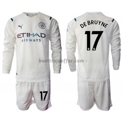Manchester City Kevin De Bruyne 17 Barn Borta Fotbollströja 2021-2022 Långärmad Manchester City Kevin De Bruyne 17 Barn Borta Fotbollströja 2021-2022 Långärmad
