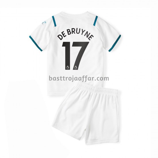 Manchester City Kevin De Bruyne 17 Barn Borta Fotbollströja 2021-2022 Kortärmad