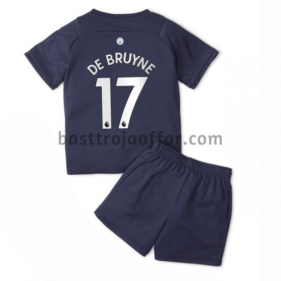 Manchester City Kevin De Bruyne 17 Barn Tredje Fotbollströja 2021-2022 Kortärmad