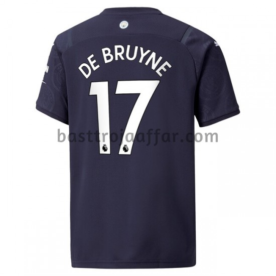 Manchester City Kevin De Bruyne 17 Fjärde Fotbollströja 2021-2022 Kortärmad