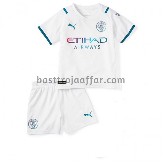 Manchester City Barn Borta Fotbollströja 2021-2022 Kortärmad