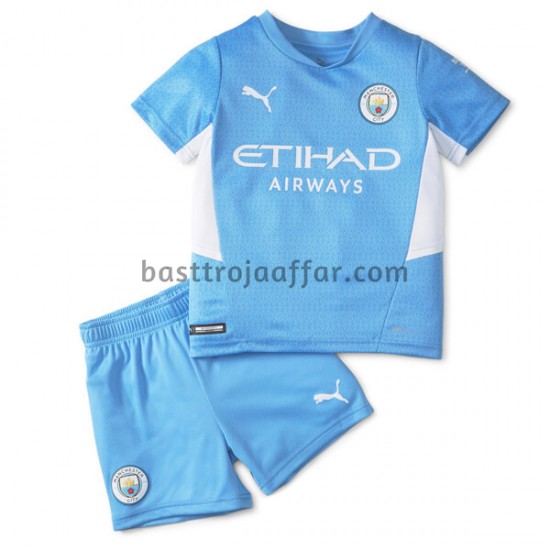 Manchester City Barn Hemma Fotbollströja 2021-2022 Kortärmad