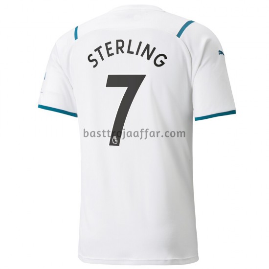 Manchester City Raheem Sterling 7 Borta Fotbollströja 2021-2022 Kortärmad