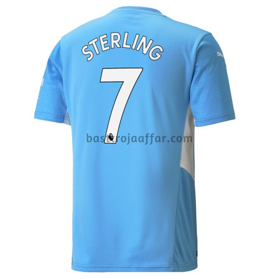 Manchester City Raheem Sterling 7 Hemma Fotbollströja 2021-2022 Kortärmad