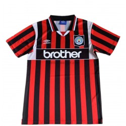 Manchester City Retro Borta Fotbollströja 1996 Kortärmad Manchester City Retro Borta Fotbollströja 1996 Kortärmad