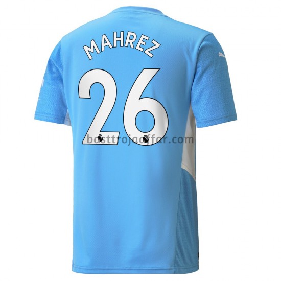 Manchester City Riyad Mahrez 26 Hemma Fotbollströja 2021-2022 Kortärmad