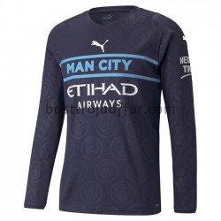 Manchester City Fjärde Fotbollströja 2021-2022 Långärmad Manchester City Fjärde Fotbollströja 2021-2022 Långärmad