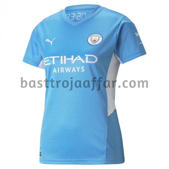 Manchester City Dam Hemma Fotbollströja 2021-2022 Kortärmad