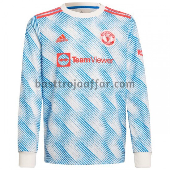 Manchester United Borta Fotbollströja 2021-2022 Långärmad
