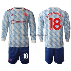 Manchester United Bruno Fernandes 18 Barn Borta Fotbollströja 2021-2022 Långärmad Manchester United Bruno Fernandes 18 Barn Borta Fotbollströja 2021-2022 Långärmad