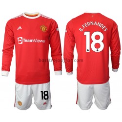 Manchester United Bruno Fernandes 18 Barn Hemma Fotbollströja 2021-2022 Långärmad Manchester United Bruno Fernandes 18 Barn Hemma Fotbollströja 2021-2022 Långärmad