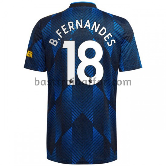 Manchester United Bruno Fernandes 18 Tredje Fotbollströja 2021-2022 Kortärmad