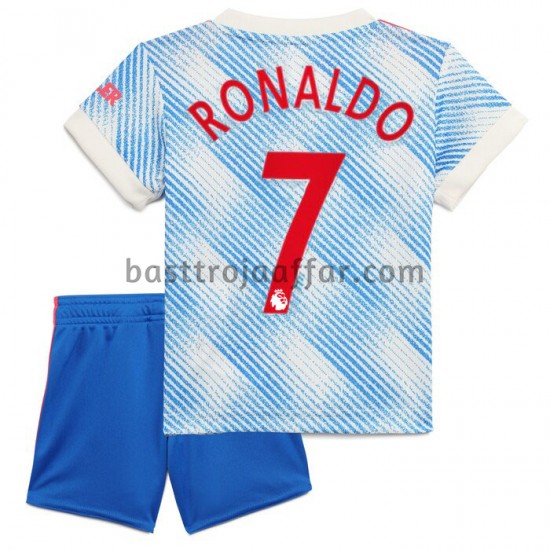 Manchester United Cristiano Ronaldo 7 Barn Borta Fotbollströja 2021-2022 Kortärmad