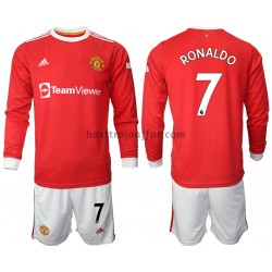 Manchester United Cristiano Ronaldo 7 Barn Hemma Fotbollströja 2021-2022 Långärmad Manchester United Cristiano Ronaldo 7 Barn Hemma Fotbollströja 2021-2022 Långärmad