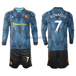 Manchester United Cristiano Ronaldo 7 Barn Tredje Fotbollströja 2021-2022 Långärmad