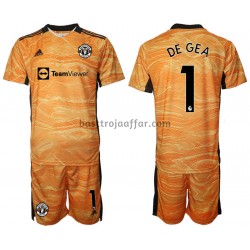 Manchester United David de Gea 1 Målvakt Barn Hemma Fotbollströja 2021-2022 Kortärmad