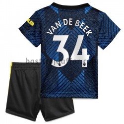 Manchester United Donny van de Beek 34 Barn Tredje Fotbollströja 2021-2022 Kortärmad