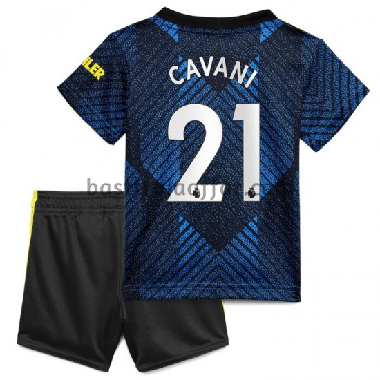Manchester United Edinson Cavani 21 Barn Tredje Fotbollströja 2021-2022 Kortärmad