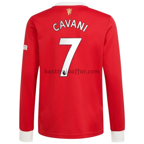 Manchester United Edinson Cavani 7 Hemma Fotbollströja 2021-2022 Långärmad