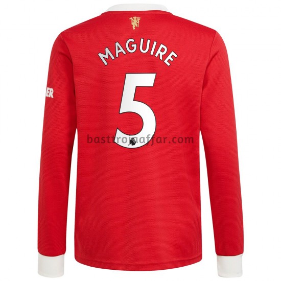 Manchester United Harry Maguire 5 Hemma Fotbollströja 2021-2022 Långärmad