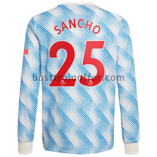 Manchester United Jadon Sancho 25 Borta Fotbollströja 2021-2022 Långärmad