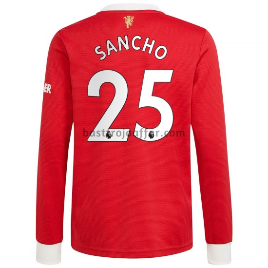 Manchester United Jadon Sancho 25 Hemma Fotbollströja 2021-2022 Långärmad