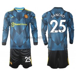Manchester United Jadon Sancho 25 Barn Tredje Fotbollströja 2021-2022 Långärmad Manchester United Jadon Sancho 25 Barn Tredje Fotbollströja 2021-2022 Långärmad