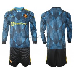 Manchester United Barn Tredje Fotbollströja 2021-2022 Långärmad Manchester United Barn Tredje Fotbollströja 2021-2022 Långärmad