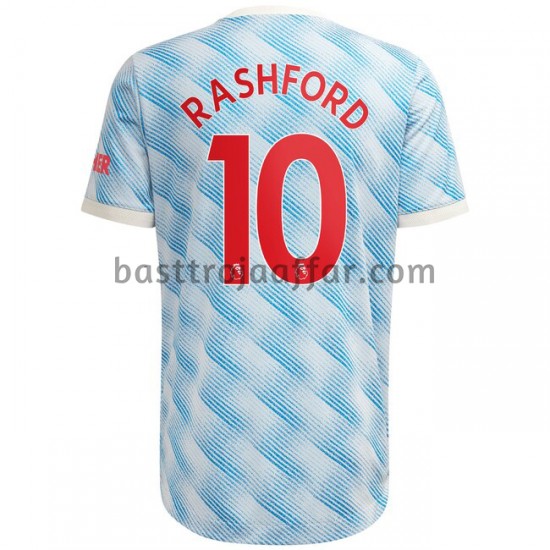Manchester United Marcus Rashford 10 Borta Fotbollströja 2021-2022 Kortärmad