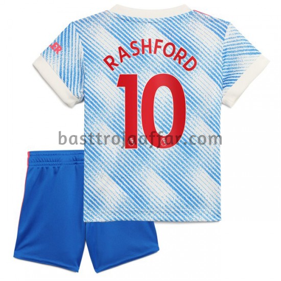 Manchester United Marcus Rashford 10 Barn Borta Fotbollströja 2021-2022 Kortärmad