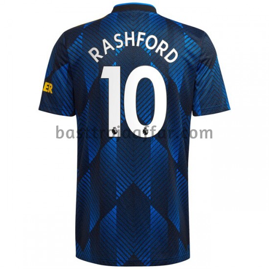 Manchester United Marcus Rashford 10 Tredje Fotbollströja 2021-2022 Kortärmad