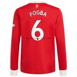 Manchester United Paul Pogba 6 Hemma Fotbollströja 2021-2022 Långärmad Manchester United Paul Pogba 6 Hemma Fotbollströja 2021-2022 Långärmad
