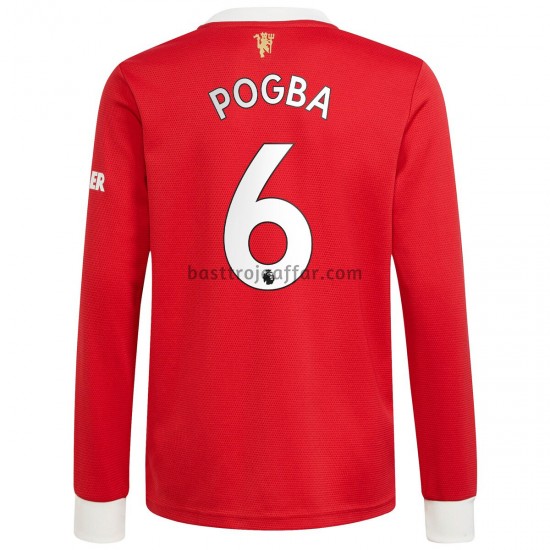 Manchester United Paul Pogba 6 Hemma Fotbollströja 2021-2022 Långärmad