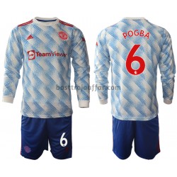 Manchester United Paul Pogba 6 Barn Borta Fotbollströja 2021-2022 Långärmad Manchester United Paul Pogba 6 Barn Borta Fotbollströja 2021-2022 Långärmad