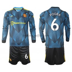 Manchester United Paul Pogba 6 Barn Tredje Fotbollströja 2021-2022 Långärmad Manchester United Paul Pogba 6 Barn Tredje Fotbollströja 2021-2022 Långärmad